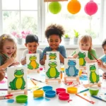 Frog-tastic Fun Awaits: An Easy Kids Painting Project with Mini Canvas!