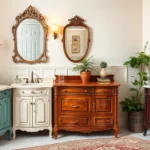 40 Vintage Bathroom Vanities That Bring Charm and Retro Vibes!